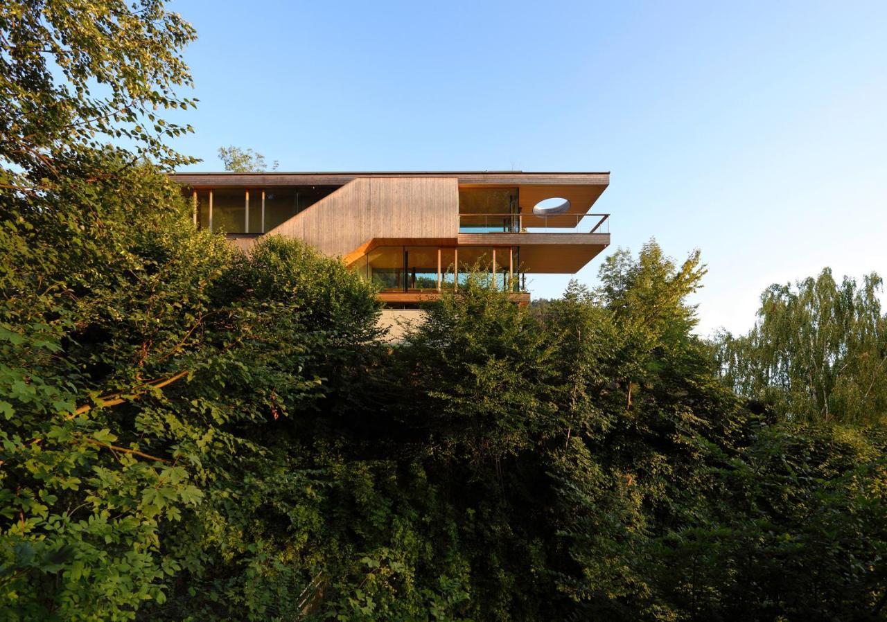 브레겐츠 Haus Am Felsen, Ferien In Vorarlberger Architektur 아파트 외부 사진